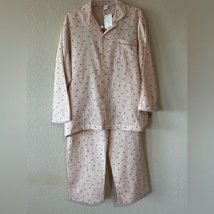 evenie My Secret Long Sleeve Pair Korean 100% Cotton  Pajama Set Size 100 NWT